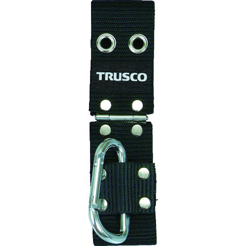 【TRUSCO】ＴＲＵＳＣＯ　工具丁番付ホルダー　ブラック　カラビナ付